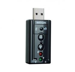 Astrum SC080 USB 2.0 külső sztereo 3D hangkártya 7.1 csatornás