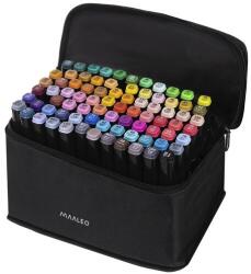 Maaleo Kétoldalas alkoholos filcek/jelölők - 80 darabos készlet (S80MD-372)