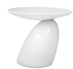 King Home Fungo Üvegszálas Dohányzóasztal Fehér Magasfényű (KH1501100332)