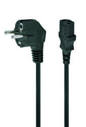 Gembird CABLU alimentare GEMBIRD 1m, intrare Shucko, iesire C13, 6A, black, PC-186-1M (timbru verde 0.18 lei) (PC-186-1M)