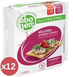 Abonett Gluténmentes extrudált kenyér, kölessel kínáló 12X100 g