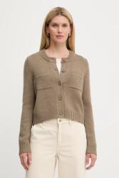 MICHAEL Michael Kors gyapjú kardigán bézs, meleg, MT561BDF2G - bézs L