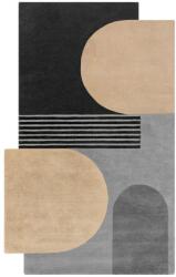 Flair Rugs Covor negru/gri țesut manual din lână 150x240 cm Lozenge Monochrome - Flair Rugs Covor