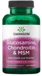 Swanson Glucosamine, Chondroitin & MSM 3-in-1formula 120 tabletta - paleocentrum
