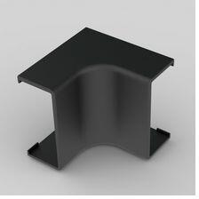 KOPOS Vezetékcsatorna belső sarok fedél 40X20-hez fekete fedél 20mm x 40mm x 90° kezeletlen LHD KOPOS - 8635_FB (8635_FB)
