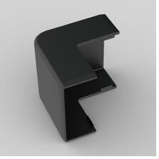 KOPOS Vezetékcsatorna külső sarok fedél 40X20-hez fekete 20mm x 40mm x 90° fedél műanyag LHD KOPOS - 8636_FB (8636_FB)