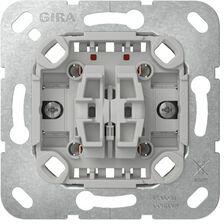 Gira 106+6 kettős váltókapcsoló süllyesztett rugós IP20 billentyű/gomb GIRA - 310800 (310800)