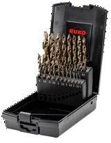 RUKO Csigafúró készlet 1.0mm-10.0mm lépcsőzetes csúccsal 19-darab FLOWSTEP HSS-Co 5 RUKO - 259214ERO (259214ERO)