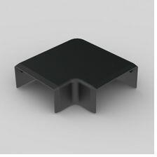 KOPOS Vezetékcsatorna L-idom-fedél 40X20-hez fekete fedél 18.5mm x 41.1mm x 90° kezeletlen LHD KOPOS - 8633_FB (8633_FB)