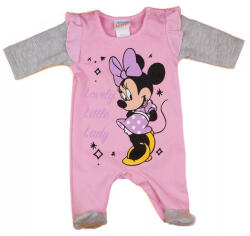  Disney Minnie belül bolyhos hosszú ujjú rugdalózó rózsaszín (56)