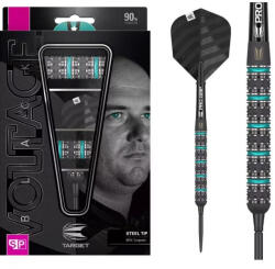 Target Dart szett steel TARGET Rob Cross, Voltage black edition, Swiss point 23g, 90%