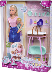 Simba Toys Steffi Love baba kisbabával és mózeskosárral