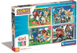 Clementoni Sonic a sündisznó Save the Day 4 az 1-ben puzzle Clementoni (CL21522)