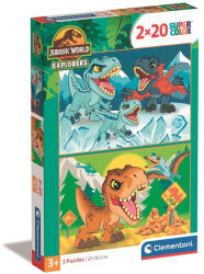 Clementoni Dinoszaurusz Explorers 2x20 db-os puzzle Clementoni (CL24810)