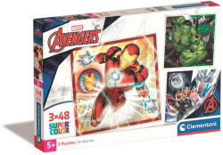 Clementoni Bosszúállók Superheroes 3x48 db-os puzzle Clementoni (CL25315)