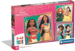 Clementoni Disney Hercegnők Portrait 3x48 db-os puzzle Clementoni (CL25064)