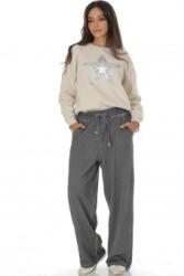 ROH Pantaloni casual evazati cu buzunare Gri Roh TR552