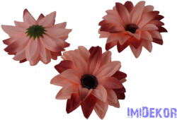  Dália selyemvirág fej D11-12cm - Fáradt Rózsaszín Átmenetes