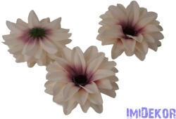  Dália selyemvirág fej D11-12cm - Ekrü-Mályva