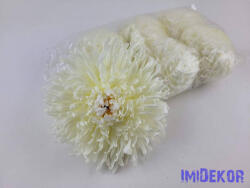  Krizantém selyemvirág fej D17cm - Krém