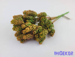  Komló 9 ágú műzöld csokor 33cm - Piruló