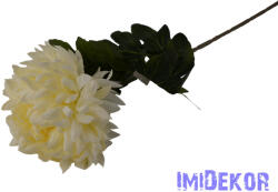  Krizantém szálas selyemvirág D16cm 75cm - Krém