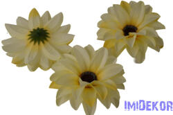  Dália selyemvirág fej D11-12cm - Krém-Barack