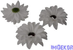  Dália selyemvirág fej D11-12cm - Fehér