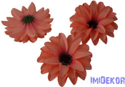  Dália selyemvirág fej D11-12cm - Korall