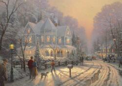 Schmidt Spiele - Puzzle Thomas Kinkade: Întâlnire de sărbători - 1 000 piese Puzzle