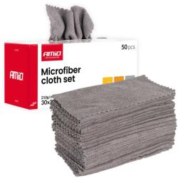 AMiO Set 50 lavete microfibra, 30 x 30 cm, 210 GSM, pentru detailing si curatenie (04492) - dauto