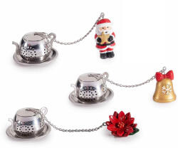 Decorer Set 3 infuzoare ceai, Craciun 2, 5 x 2 x 4 H (A53.33.24)