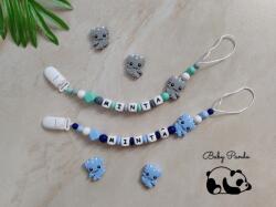 Baby Panda Névre szóló cumilánc - Sárkányos