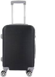 ORMI R50 Valiză de Călătorie de Cabină Dura Neagră cu 4 Roți Înălțime 55cm (R50) Valiza