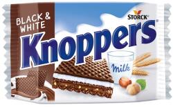 Knoppers Black & White tejes-mogyorós töltött ostya 25 g