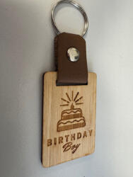  Egyedileg gravírozott kulcstartó Birthday boy