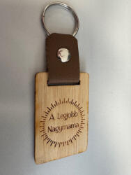  Egyedi gravírozott fa kulcstartó A legjobb Nagymama