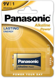 Panasonic Tartós elem Panasonic Alkaline Power 9V blokk alkáli (6LR61APB-1BP)