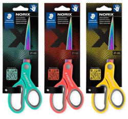 STAEDTLER Olló, általános, 21 cm, STAEDTLER "Norix® 965", vegyes színek (TS96521XBK) - kreativjatek