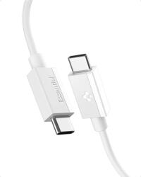 Spigen Кабел Spigen Essential USB A към USB C 60W, бял EB6010AC (ACA08715)