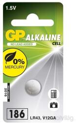 GP Batteries LR43 (V12GA) fotó és kalkulátor elem 1db/bliszter PC (B13861)