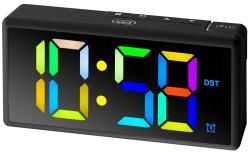 Trevi EC 886 digitális ébresztőóra nagy méretű kijelzővel, fekete (14249) (14249)