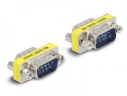 Delock D-Sub 9 pin Gender Changer apa - apa (anyákkal) 2 db. -os (DL66464) (DL66464)