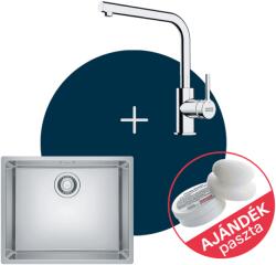 Franke MARIS MRX 110-50 nemesacél mosogató + LINA L csap szett FR1301185