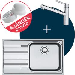 Franke SMART SRX 611-86 LB nemesacél mosogató + ORBIT DOCCIA csap szett FR1301188