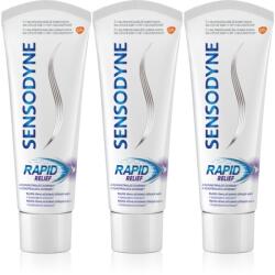 Sensodyne Rapid Cool Mint pasta de dinti cu Fluor pentru dinti sensibili 3x75 ml