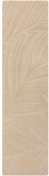 Flair Rugs Lino Leaf szőnyeg, 60 x 230 cm, 3700 g/m2, 100% gyapjú, krém