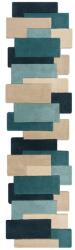 Flair Rugs Collage szőnyeg, 60 x 230 cm, 3900 g/m2, 100% gyapjú, sötétkék