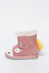 Emu Emu, Magical Unicorn Walker bebújós téli nyersbőr cipő gyapjúbéléssel, Rózsaszín, 12-18M Standard (B12409-PALE-PINK-12-18M)