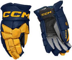 CCM JetSpeed FT8 Navy/Sunflower Junior Hokikesztyűk 10 hüvelyk